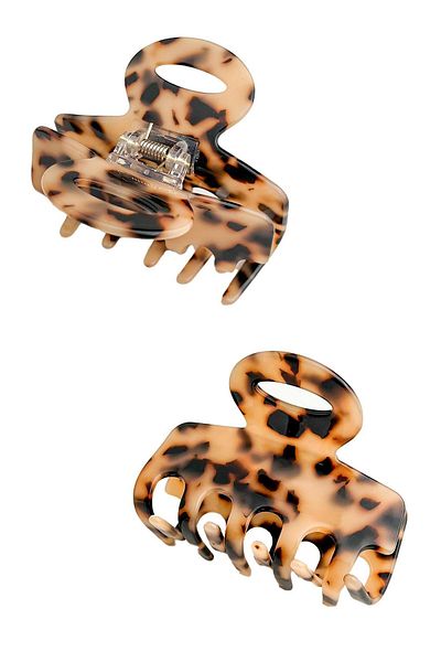 Modex Handmade France Leopard Clamp Buckle (8cm)