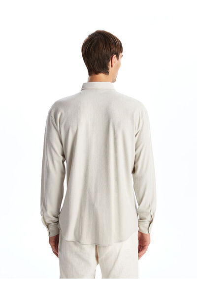 LC Waikiki Ανδρικό μακρυμάνικο πουκάμισο με κανονική εφαρμογή