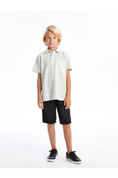 LC Waikiki New Season Short Sleeve Boys' Short Sleeve Gomlek - S4NI95Z4
