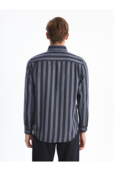 LC Waikiki LCW Regular Fit Довгорукавна смугаста сорочка для чоловіків