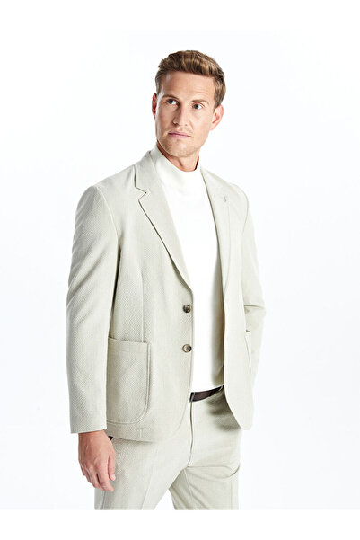 LC Waikiki Бежевий стандартний фасон чоловічий блейзер