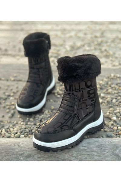 Surpie Shoes Παιδικές μπότες με γούνα, αδιάβροχες μπότες για κορίτσια