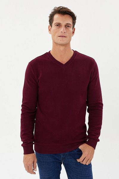 Tony Montana Φούτερ Velvet Thessaloniki Basic με λαιμόκοψη V- KS-1401