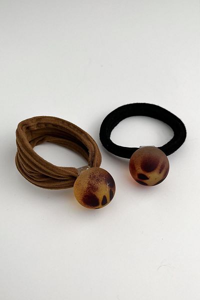 Modex Leopard Ball Black&Brown Rubber Buckle