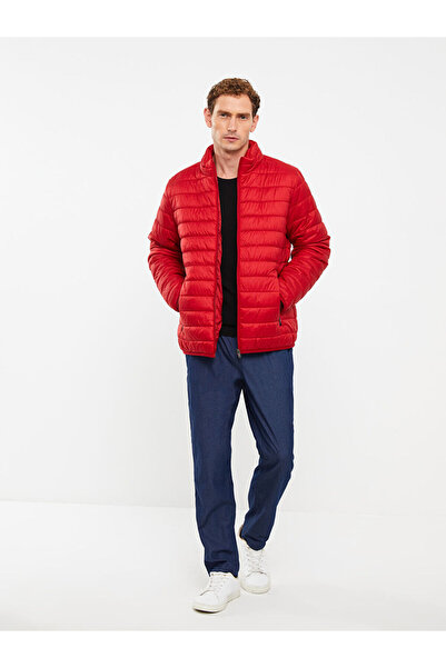 LC Waikiki Palton puf pentru bărbați cu guler stand standard Mold