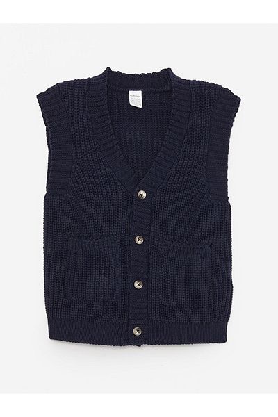 LC Waikiki LCW baby V-Neck Baby Boy Knitwear Vest