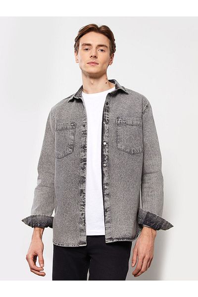LC Waikiki Pánská džínová bunda Standard Fit s dlouhým rukávem