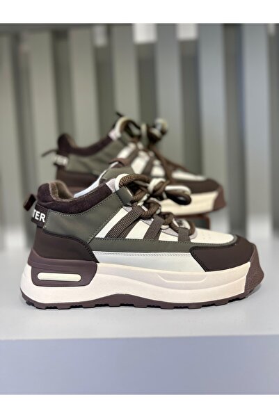 KRISTE BELL - Brown Sports Shoes with Khaki Detail