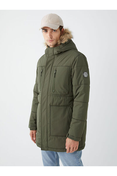 LC Waikiki Ανδρικό πουπουλένιο παλτό με κουκούλα Standard Fit - W36614Z8