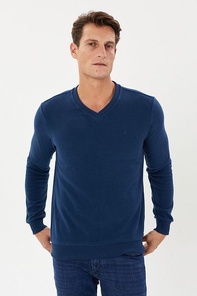 Tony Montana Φούτερ Velvet Thessaloniki Basic με λαιμόκοψη V- KS-1401