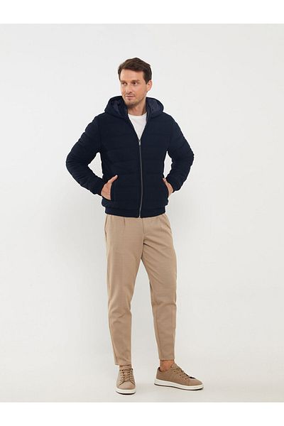 LC Waikiki Pánský úpletový kabát LCW Vision Slim Fit s kapucí