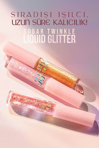 PERIPERA Liquid Glitter Peripera Sugar Twinkle Liquid Glitter in Gel Form Lasting for Daytime (02 Sodapop Flakes)