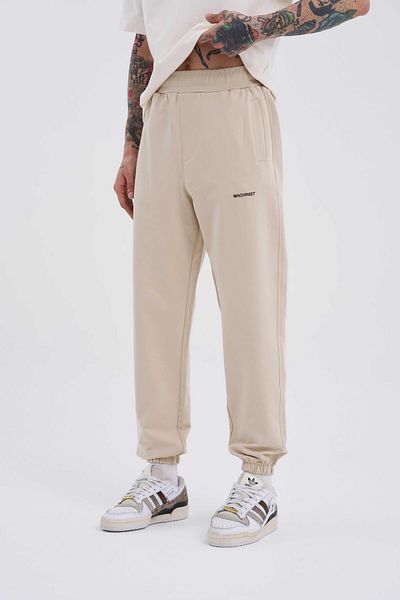 Machinist Ανδρικό Solid Basic Relaxed Jogger Beige Φούτερ