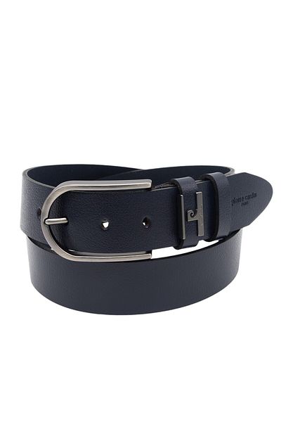 Pierre Cardin Δερμάτινη ανδρική ζώνη Navy Blue PC-MDL3L8