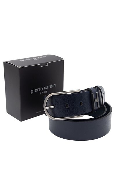 Pierre Cardin Δερμάτινη ανδρική ζώνη Navy Blue PC-MDL3L8