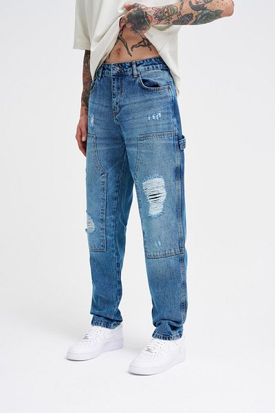 Machinist Blugi pentru bărbați - Pantaloni cu tăietură lejeră
