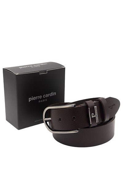 Pierre Cardin Καφέ Δερμάτινη Ανδρική Ζώνη PC-MDLK42