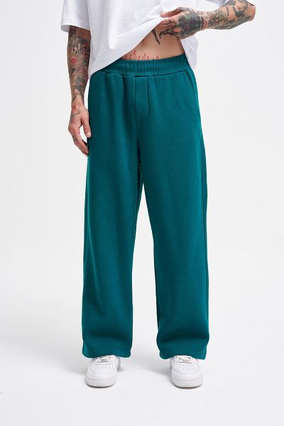 Machinist Men's Baggy Oversize Petrol Green Sweatpants