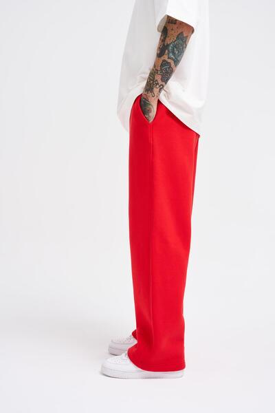 Machinist Men's Baggy Oversize Red Sweatpants