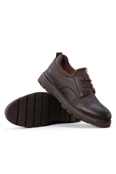 Gusse Ανδρικά δερμάτινα παπούτσια casual από χακί Adolf 234732