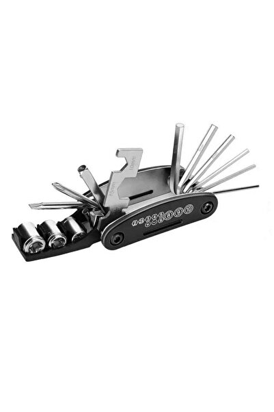 SARİSSA BİSİKLET 15 Fonksiyonlu Bisiklet Çakı Alyan Anahtar Takımı Tamir Seti Bisiklet Tamir Onarım Sökme Seti