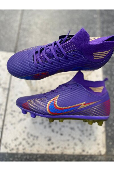 Metin Ayakkabı mor renk çoraplı ve bağcıklı ortopetik erkek kranpon