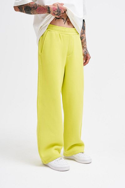 Machinist Men's Baggy Oversize Neon Yellow Sweatpants