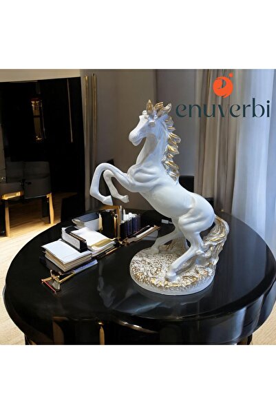 Enuverbi Şahlanan At Heykeli 32cm