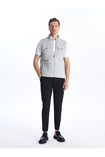 LC Waikiki Standart Kalip Dik Yaka Erkek Triko Yelek - W42147Z8