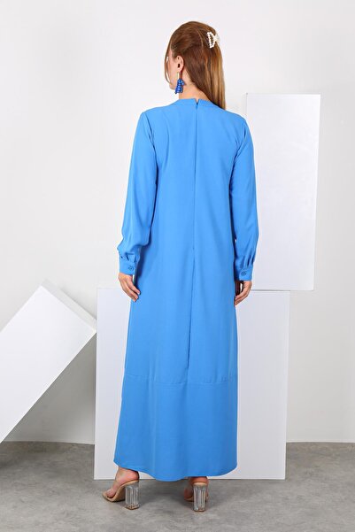 Puane Kadın Cep Detay Aerobin Elbise Puane 12516 BLUE