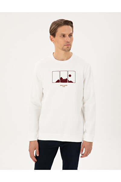 Pierre Cardin Φούτερ Ekru Regular Fit 50290703-VR019