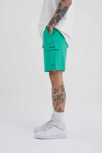 Machinist Ανδρικό Green Basic Relaxed σορτς - με τσέπη Cargo