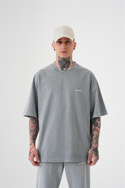 Machinist Men's Washed Cotton Oversize Ghost T-Shirt