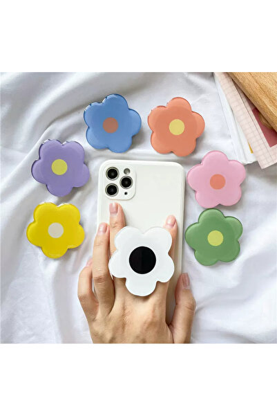 EDELFU Popsocket Yapışkanlı Çiçek Telefon Tutacağı Çiçek Şekilli Akrilik Epoksi Yüzey Parmak Tutucu