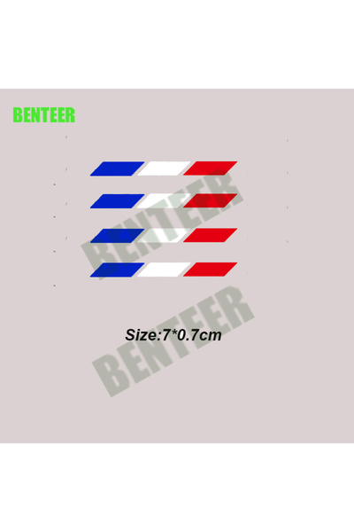 Choice ملصق جسم السيارة باللون الأزرق والأبيض والأحمر 4 قطع لسيارة رينو توينج...