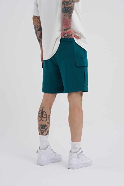 Machinist Ανδρικά - Σκούρο Πράσινο Basic Relaxed σορτς με Cargo Pocket