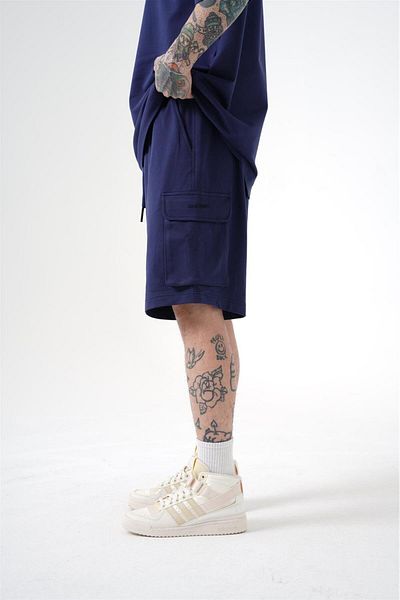 Machinist Ανδρικό σορτς Cargo Basic Oversize Navy Blue
