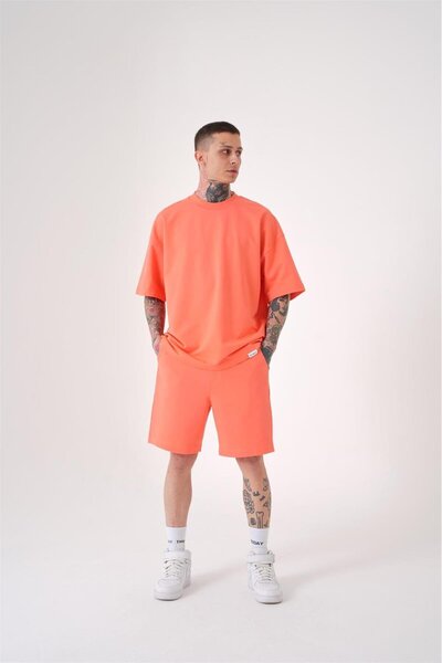 Machinist Ανδρικό Premium Pocket Basic Relaxed βαμβακερό ροζ σορτς