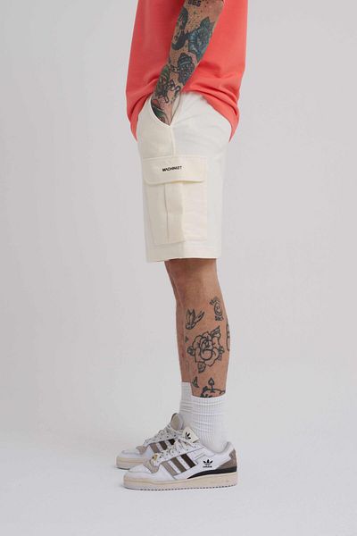 Machinist Ανδρικό Cargo Pocket Basic Relaxed White σορτς