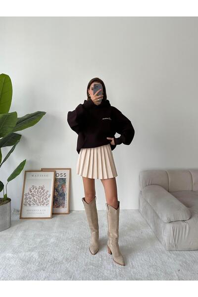 mydukkan.co Pliseli Şort Etek Taş