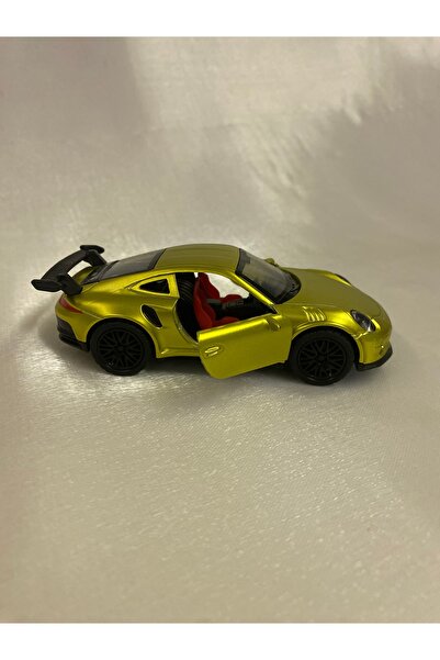 DYA TİCARET Gold Porsche 911 Metal Çek Bırak Özellikli Metal Araba