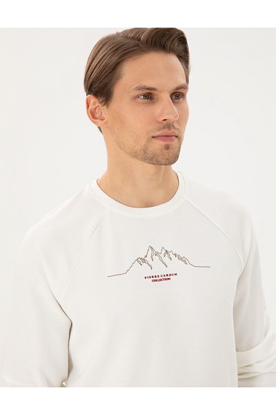 Pierre Cardin Φούτερ Ekru Regular Fit 50290611-VR019