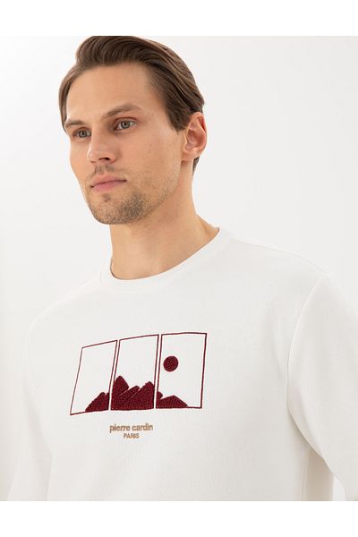 Pierre Cardin Φούτερ Ekru Regular Fit 50290703-VR019