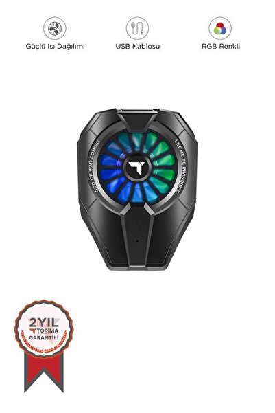 Torima Kablolu Cep Telefon Soğutucu Oyuncu Radyatör Soğutma Fanı ACC30 Siyah