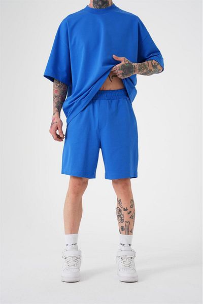 Machinist Ανδρικό Premium Pocket Basic Relaxed βαμβακερό γαλάζιο σορτς