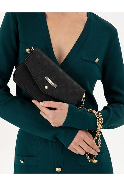 Pierre Cardin Black Crossbody Bag 50296229 -Vr046