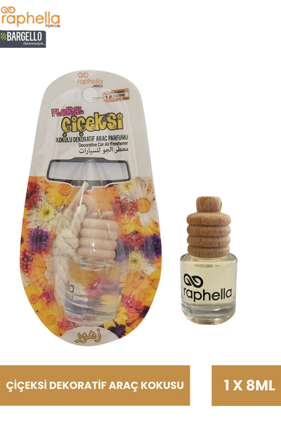 Raphella Çiçeksi Dekoratif Araç Kokusu 8ml (1 Adet)