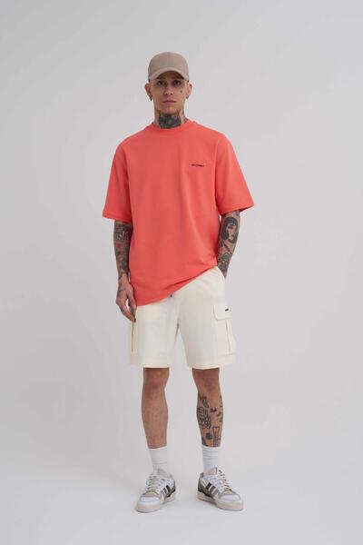 Machinist Ανδρικό Cargo Pocket Basic Relaxed White σορτς