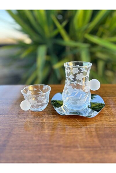 SOFRA GLASSWARE طقم شاي وقهوة 18 قطعة