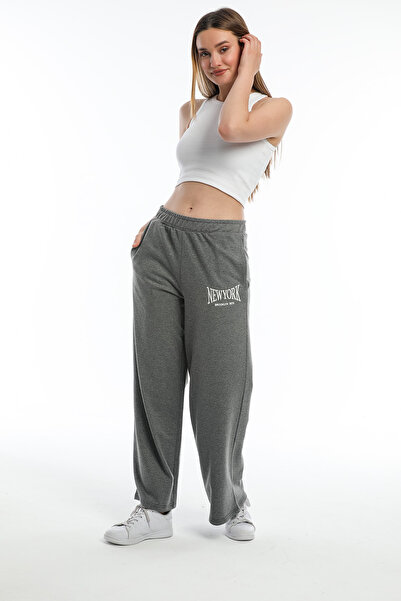 Superlife Γυναικεία φούτερ με φαρδιά πόδια Spr21y60